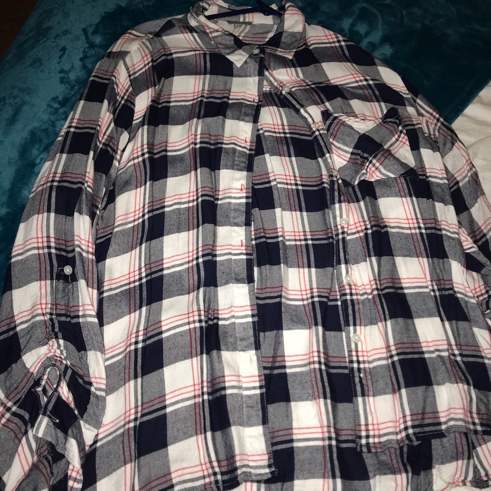 Striped button down